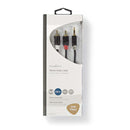 Nedis CABW22200AT10 Stereo Audiokabel 3,5 Mm Male - 2x Rca Male 1,0 M Antraciet