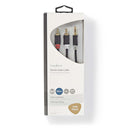 Nedis CABW22200AT50 Stereo Audiokabel 3,5 Mm Male - 2x Rca Male 5,0 M Antraciet