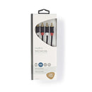 Nedis CABW24200AT30 Stereo Audiokabel 2x Rca Male - 2x Rca Male 3,0 M Antraciet