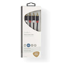 Nedis CABW24200AT50 Stereo Audiokabel 2x Rca Male - 2x Rca Male 5,0 M Antraciet