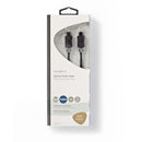 Nedis CABW25000AT10 Optische Audiokabel Toslink Male - Toslink Male 1,0 M Antraciet