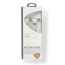 Nedis CSBW40010WT50 Coaxkabel 100 Db Iec (coax) Male Haaks - Iec (coax) Male Haaks 5,0 M Wit