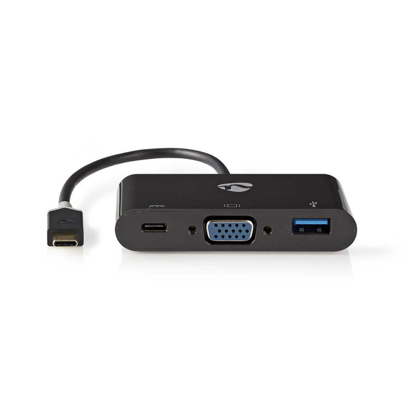 Nedis CCBW64760AT02 Usb Type-c Adapterkabel Type-c Male - Type-c Female + A Female + Vga Female 0,2