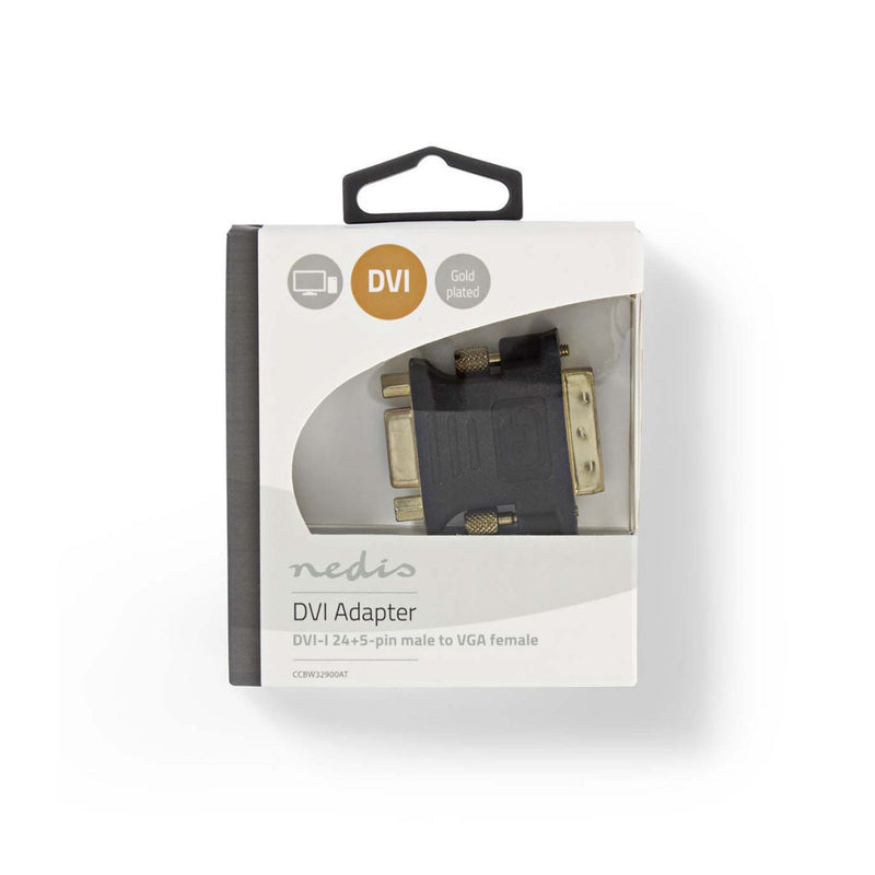 Nedis CCBW32900AT Dvi - Vga-adapter Dvi-i 24+5-pins Male - Vga Female