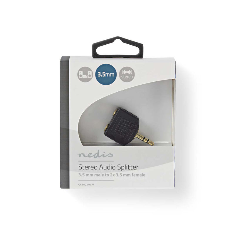 Nedis CABW22945AT Stereo Audioadapter 3,5 Mm Male - 2x 3,5 Mm Female