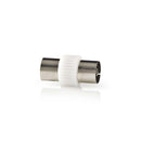 Nedis CSBW40941WT Adapter Coax Iec (coax) Female - Iec (coax) Female