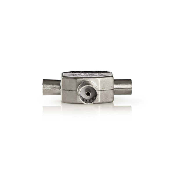 Nedis CSBW40950WT Adapter Coax 2x Iec (coax) Male - Iec (coax) Female