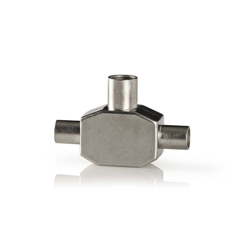 Nedis CSBW40950WT Adapter Coax 2x Iec (coax) Male - Iec (coax) Female
