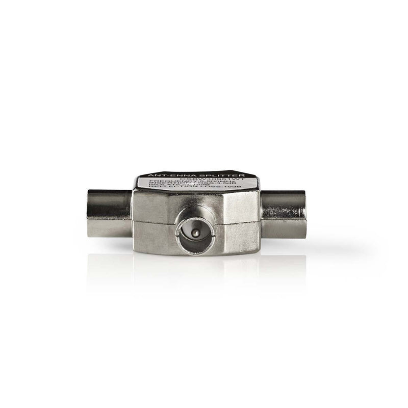 Nedis CSBW40951WT Adapter Coax Iec (coax) Male - 2x Iec (coax) Female