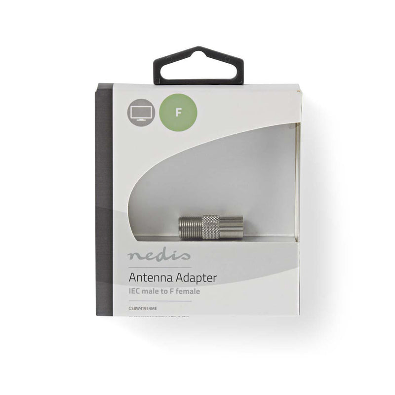 Nedis CSBW41954ME Satelliet- En Antenne-adapter Iec (coax) Male - F Female