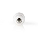 Nedis CSBW40999WT Iec (coax) -connector Male + Female - Recht 2 Stuks Wit