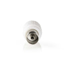 Nedis CSBW40999WT Iec (coax) -connector Male + Female - Recht 2 Stuks Wit