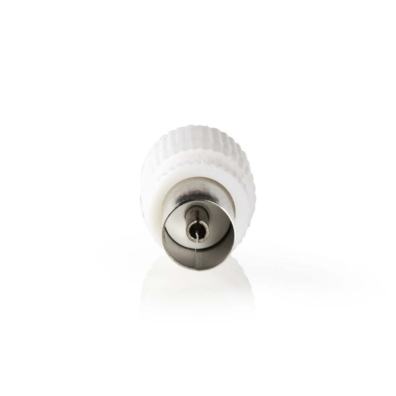 Nedis CSBW40999WT Iec (coax) -connector Male + Female - Recht 2 Stuks Wit