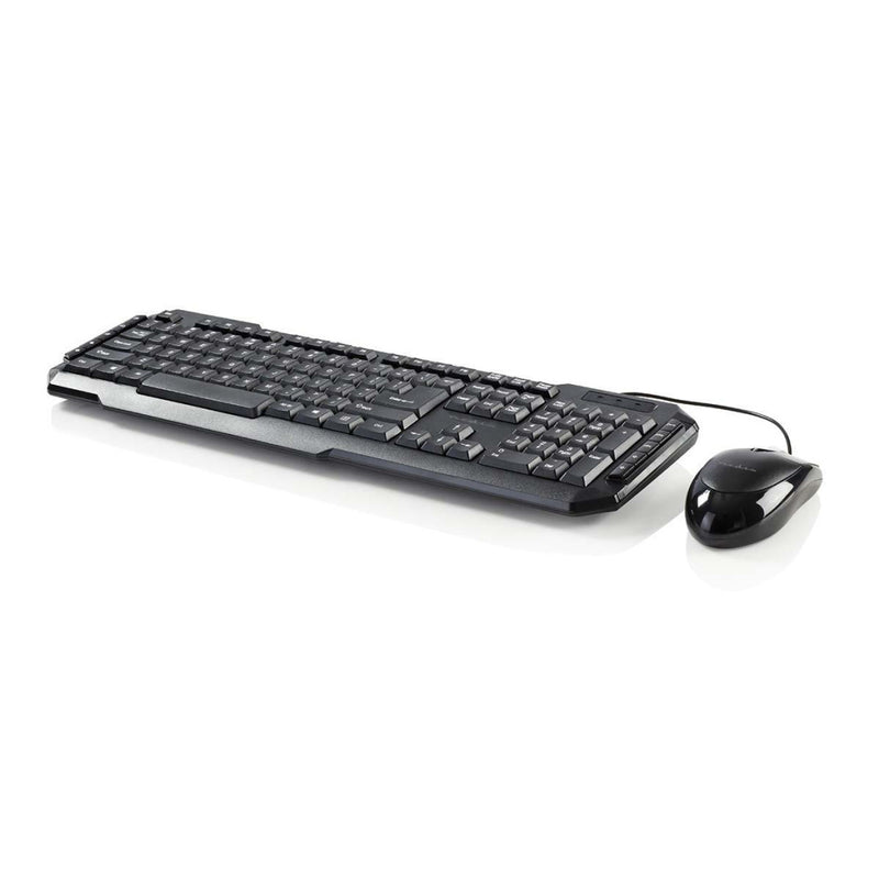 Nedis KBMC100BKUS Set Bedrade Muis En Toetsenbord 800-dpi Muis Us International