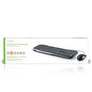 Nedis KBMC100BKUS Set Bedrade Muis En Toetsenbord 800-dpi Muis Us International