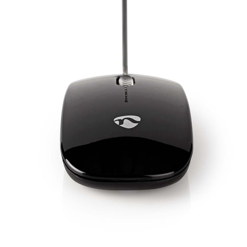 Nedis MSWD200BK Bedrade Muis 1000 Dpi 3-knops Zwart