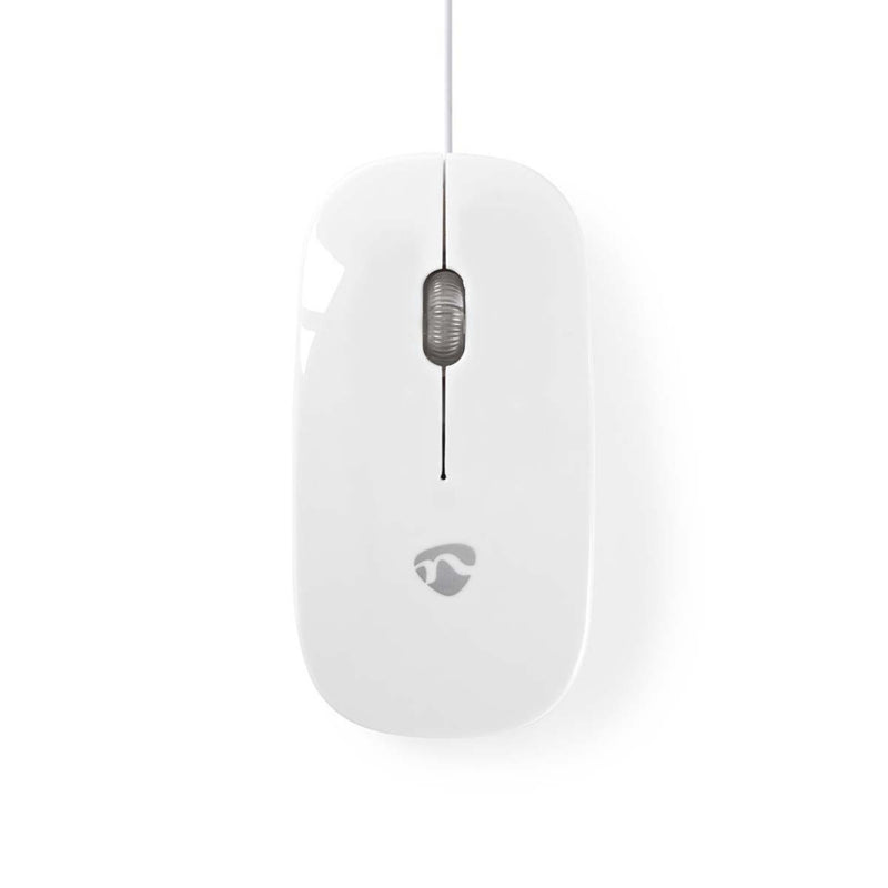 Nedis MSWD200WT Bedrade Muis 1000 Dpi 3-knops Wit