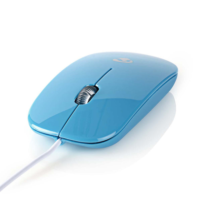 Nedis MSWD200BU Bedrade Muis 1000 Dpi 3-knops Blauw