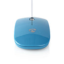 Nedis MSWD200BU Bedrade Muis 1000 Dpi 3-knops Blauw