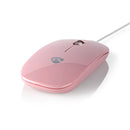 Nedis MSWD200PK Bedrade Muis 1000 Dpi 3-knops Roze