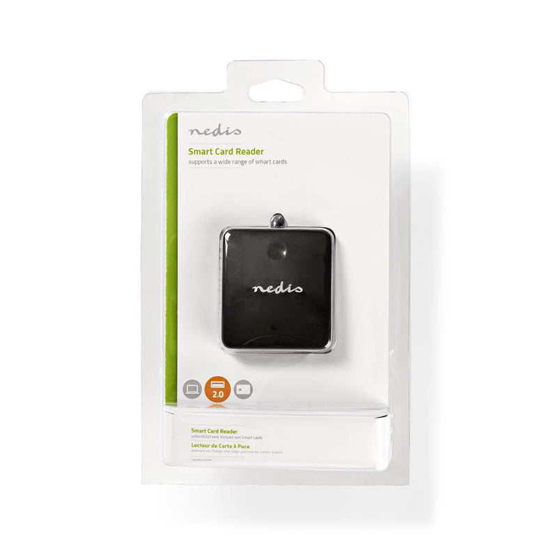 Nedis CRDRU2SM1BK Kaartlezer Smartcard Inclusief Software Usb 2.0