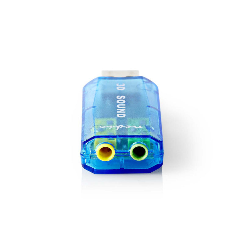 Nedis USCR10051BU Geluidskaart 3d-sound 5.1 Usb 2.0 Dubbele 3,5 Mm Connector