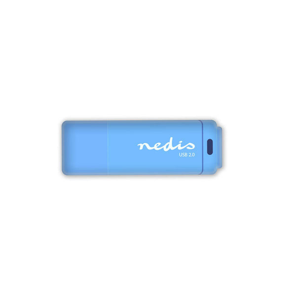 Nedis FDRIU232BU Usb 2.0-stick 32gb 12 Mbps Lezen / 3 Mbps Schrijven Blauw