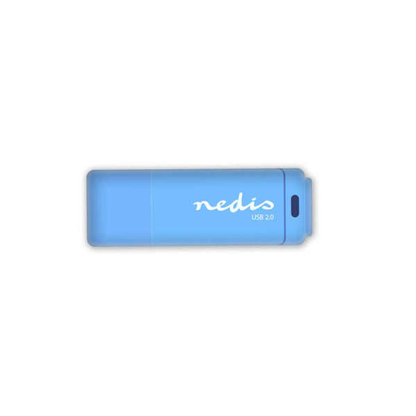 Nedis FDRIU264BU Usb 2.0-stick 64gb 12 Mbps Lezen / 3 Mbps Schrijven Blauw