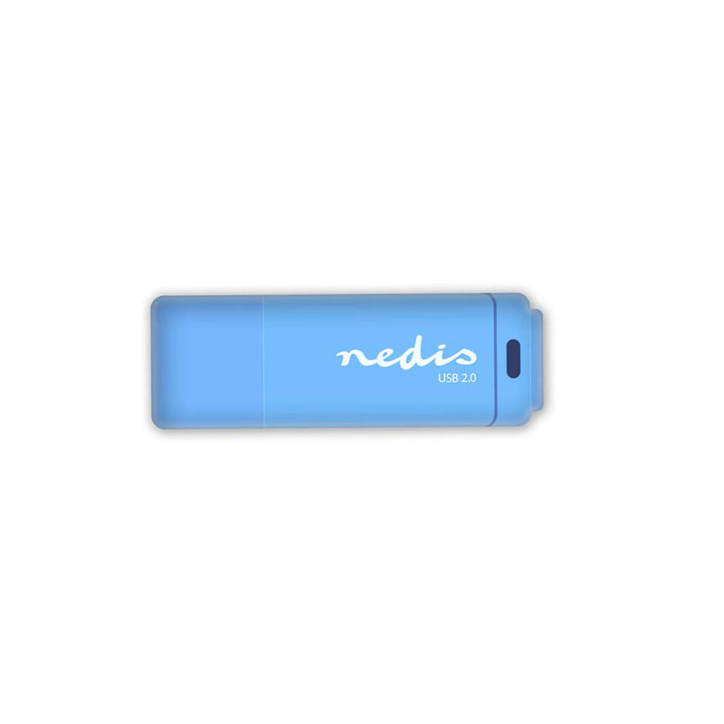 Nedis FDRIU264BU Usb 2.0-stick 64gb 12 Mbps Lezen / 3 Mbps Schrijven Blauw