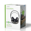 Nedis HPRF210BK Draadloze Hoofdtelefoon Radiofrequent (rf) Over-ear Oplaadstation Zwart / Zilver