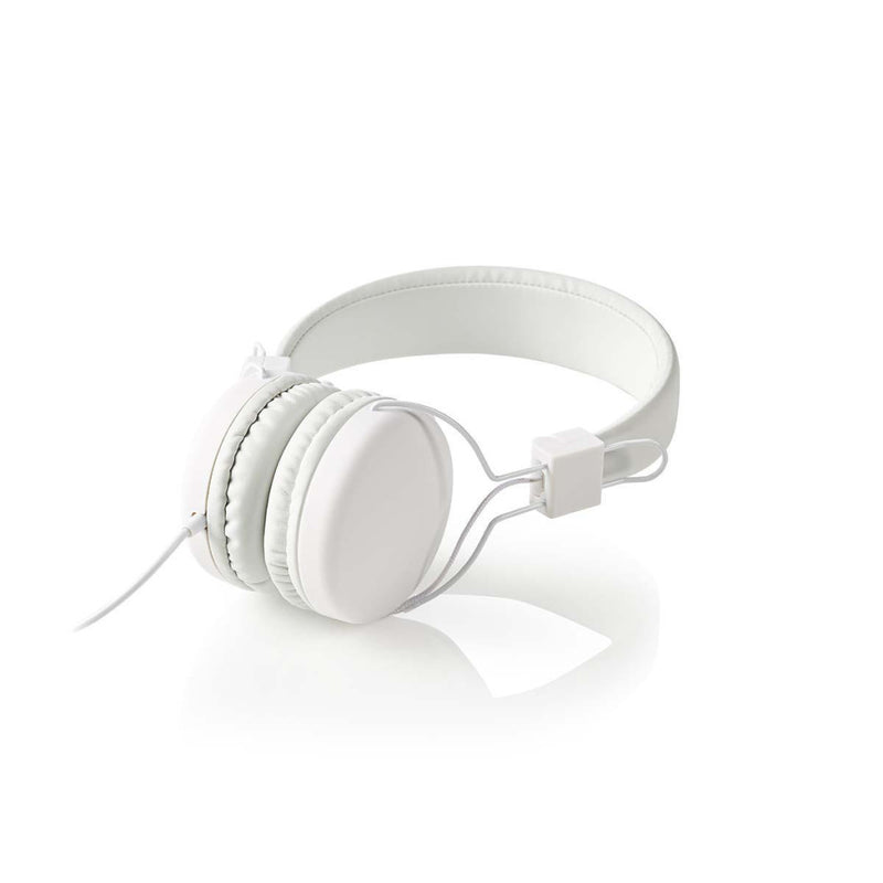 Nedis HPWD1100WT Hoofdtelefoon Met Snoer On-ear Opvouwbaar 1,2 M Ronde Kabel Wit