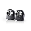 Nedis CSPR10020BK Pc-luidspreker 2 12 W 3,5 Mm Jack Zwart / Zilver