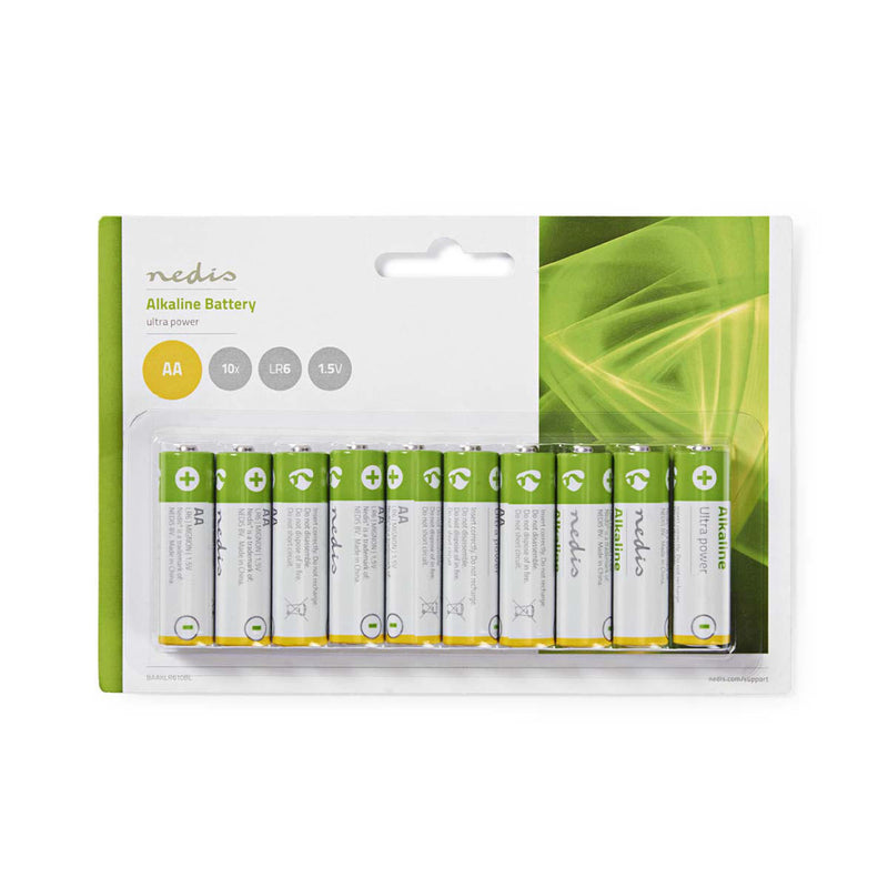 Nedis BAAKLR610BL Alkaline Batterij Aa 1,5 V 10 Stuks Blister