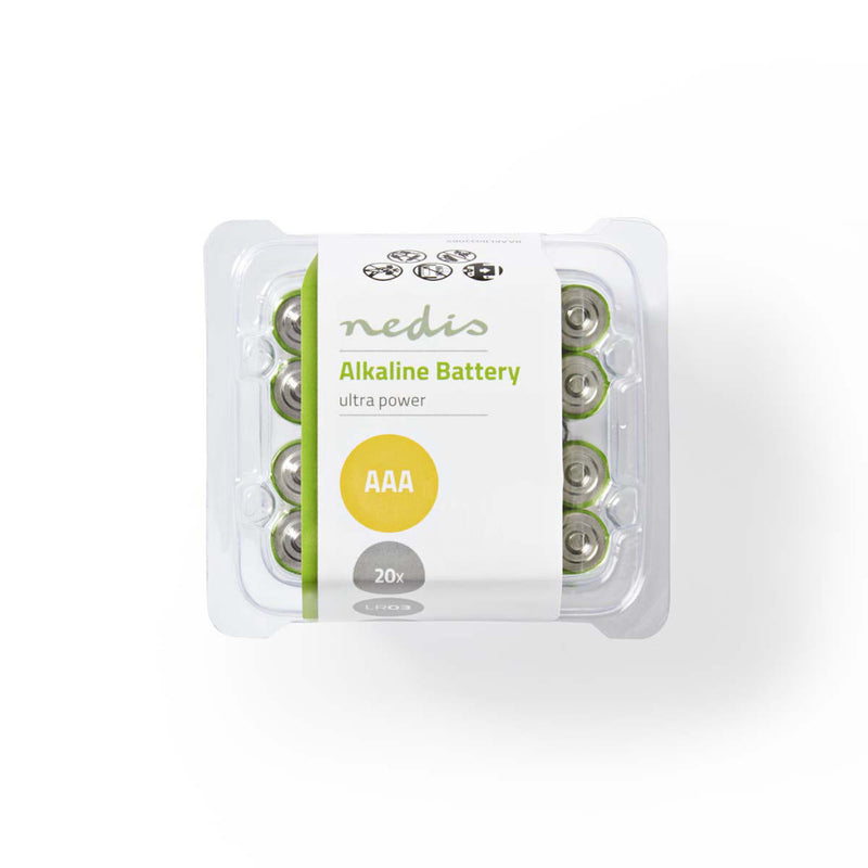 Nedis BAAKLR0320BX Alkaline Batterij Aaa 1,5 V 20 Stuks Bus