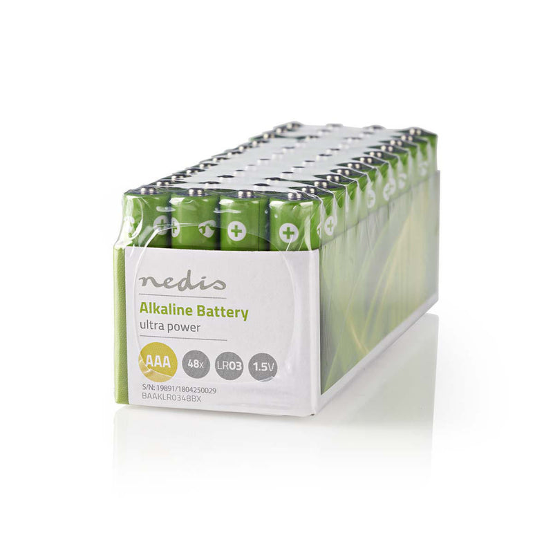Nedis BAAKLR0348BX Alkaline Batterij Aaa 1,5 V 48 Stuks Bus