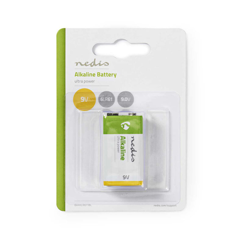 Nedis BAAKLR611BL Alkaline Batterij 9v 1 Stuks Blister