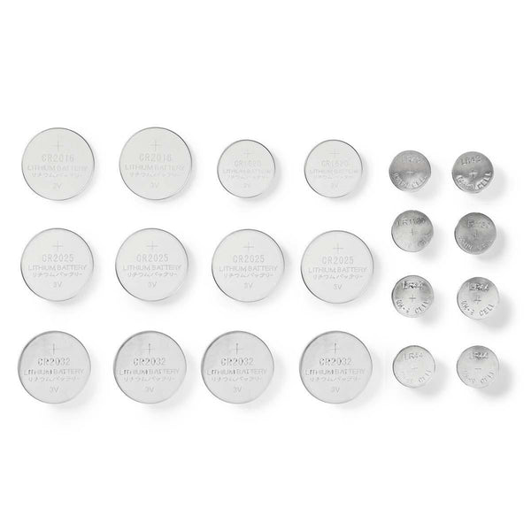 Nedis BALAK20BL Lithium Knoopcel-batterij, Multiverpakking Cr2025/cr 2016/cr1620/lr43/lr54/lr4 20 S