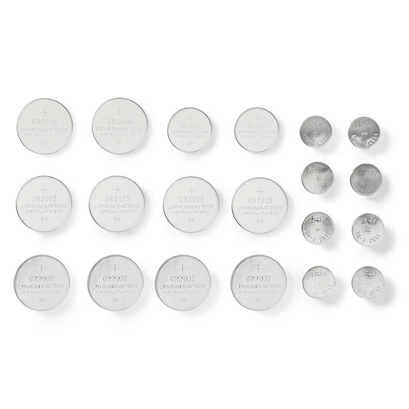 Nedis BALAK20BL Lithium Knoopcel-batterij, Multiverpakking Cr2025/cr 2016/cr1620/lr43/lr54/lr4 20 S