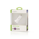 Nedis CCHAU480AWT Auto-oplader 4,8 A 2 Uitgangen Usb-a Wit