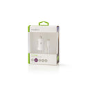 Nedis CCHAM240AWT Auto-oplader 2,4 A Vaste Kabel Micro-usb Wit