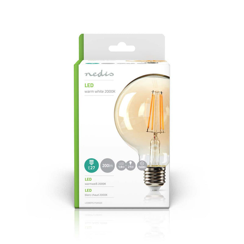 Nedis LEDBDFE27G95GD Retro Led-gloeilamp E27 G95 2,8 W 200 Lm