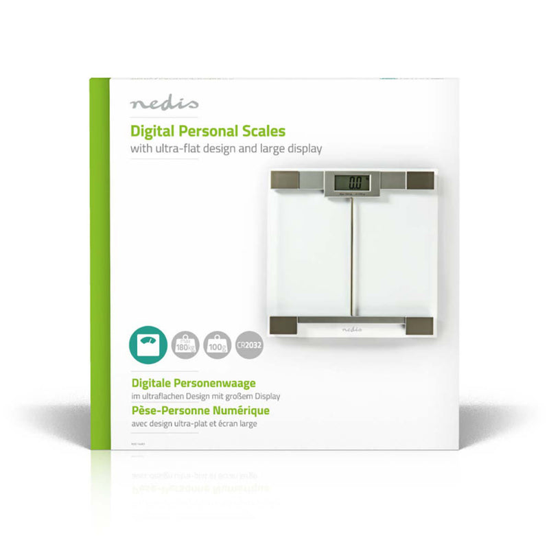 Nedis PESC110DCT Personenweegschaal Gehard Glas