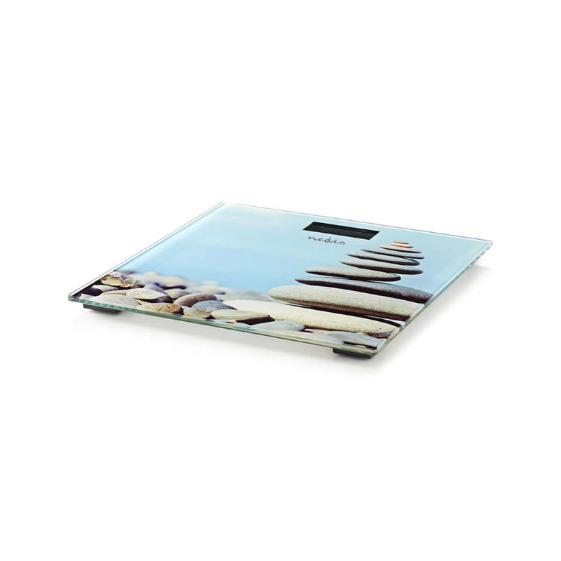 Nedis PESC112DVA Personenweegschaal Gehard Glas Design-opdruk