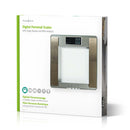 Nedis PESC120DCT Body Mass Index (bmi) -weegschaal 10 Gebruikersprofielen Gehard Glas