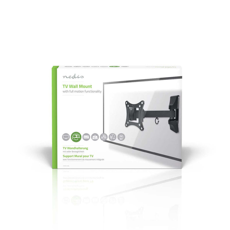 Nedis TVWM1330BK Full-motion Tv-muurbeugel 23 - 55&quot; Max. 30 Kg 1 Scharnierpunt