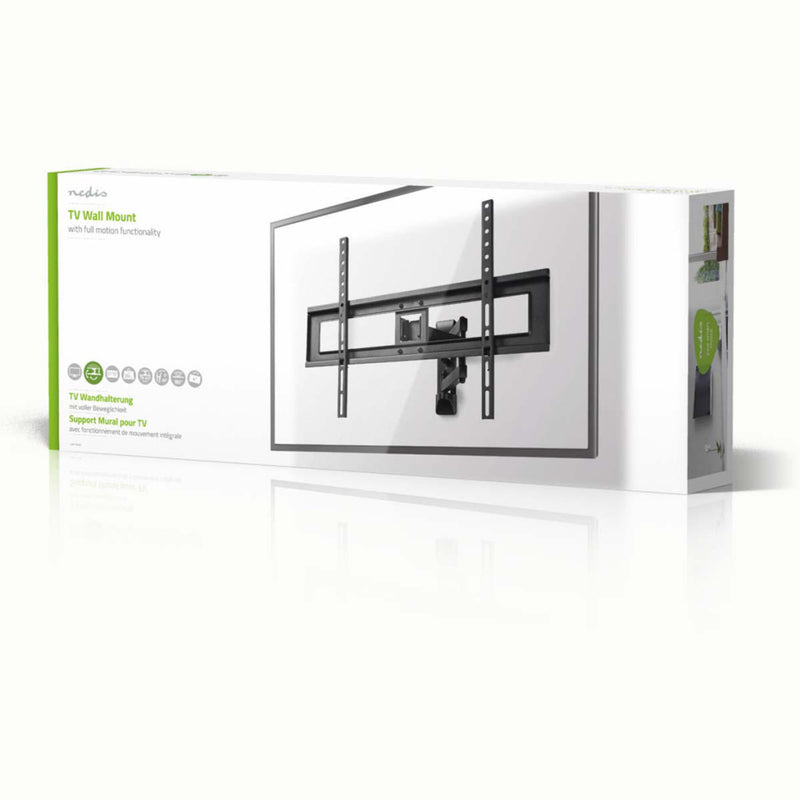 Nedis TVWM1550BK Full-motion Tv-muurbeugel 37 - 70&quot; Max. 35 Kg 3 Scharnierpunten