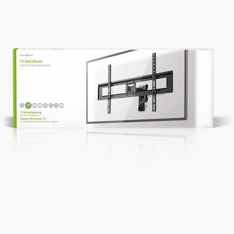 Nedis TVWM1550BK Full-motion Tv-muurbeugel 37 - 70&quot; Max. 35 Kg 3 Scharnierpunten