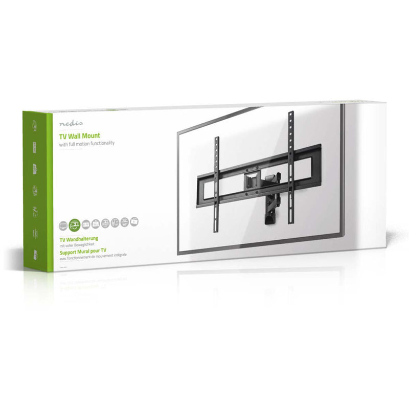 Nedis TVWM1550BK Full-motion Tv-muurbeugel 37 - 70&quot; Max. 35 Kg 3 Scharnierpunten