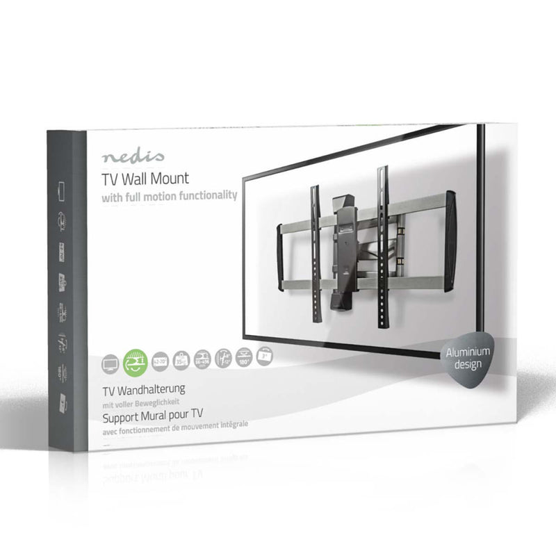 Nedis TVWM5550BK Full-motion Tv-muurbeugel 42 - 70&quot; Max. 35 Kg 3 Scharnierpunten