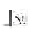 Nedis MMNTDO100BK Bureau-monitorsteun Dubbele Monitorarm Full-motion 10 - 32&quot;